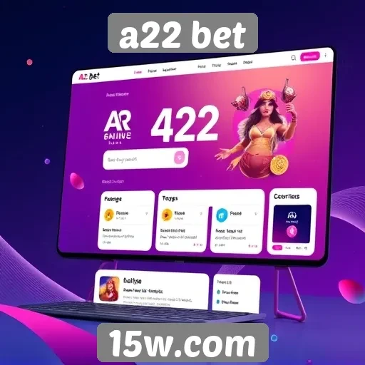 Interface do usuário do a22 bet é intuitiva e responsiva